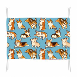 Флаг Cute Corgis - FATLINE Флаг Cute Corgis