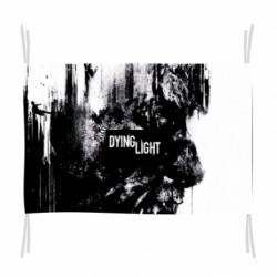 Флаг Dying Light, black and white