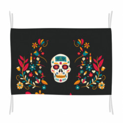 Флаг Floral Calavera - FATLINE Флаг Floral Calavera