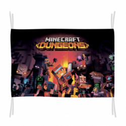 Флаг Minecraft Dungeons new - FATLINE Флаг Minecraft Dungeons new