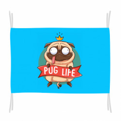 Флаг Мопс король - FATLINE Флаг Мопс король