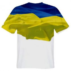 Чоловіча 3D футболка Flag of Ukraine - FATLINE Чоловіча 3D футболка Flag of Ukraine