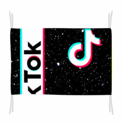 Флаг Tiktok black space - FATLINE Флаг Tiktok black space