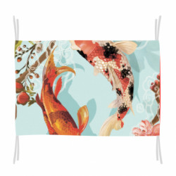 Флаг Японские Рыбы Кои