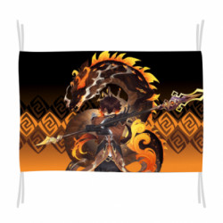 Флаг Zhongli Geo Archon Morax - FATLINE Флаг Zhongli Geo Archon Morax