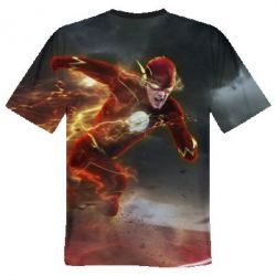 Чоловіча 3D футболка Flash in move - FATLINE Чоловіча 3D футболка Flash in move