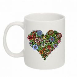 Кружка 320ml Flower heart