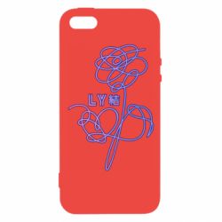 Чехол из раздела BTS Flowers line bts для Apple iPhone 5 - FATLINE Чехол из раздела BTS Flowers line bts для Apple iPhone 5