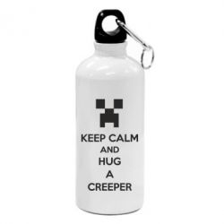 Фляга KEEP CALM and HUG A CREEPER - FATLINE Фляга KEEP CALM and HUG A CREEPER
