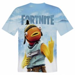 Мужская 3D футболка Fortnite fishstick