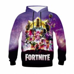 Детская 3D худи Fortnite poster - FATLINE Детская 3D худи Fortnite poster