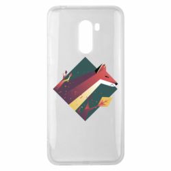 Чехол из раздела Лиса Fox Art Minimalism для Xiaomi Pocophone F1 - FATLINE Чехол из раздела Лиса Fox Art Minimalism для Xiaomi Pocophone F1