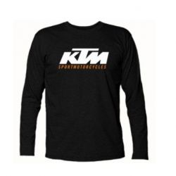 Футболка з довгим рукавом чоловіча чорна (XL) KTM Sportmotorcycles - FATLINE