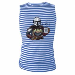 Майка-тельняшка Galaxy's best dad - FATLINE Майка-тельняшка Galaxy's best dad