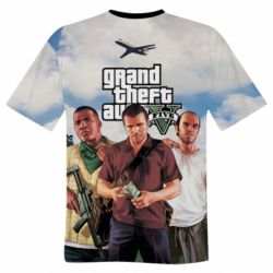 Мужская 3D футболка Game and logo