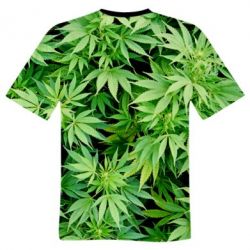 Мужская 3D футболка Ganja - FATLINE Мужская 3D футболка Ganja