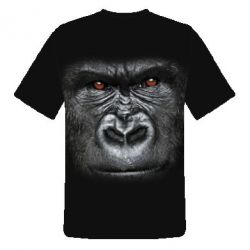 Мужская 3D футболка Горилла
