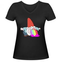 Женские футболки с V-образным вырезом