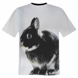 Мужская 3D футболка Gray rabbit