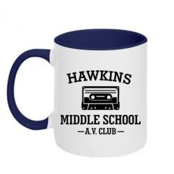 Кружка двухцветная 320ml Hawkins middle school