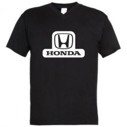 Мужская футболка  с V-образным вырезом Honda Stik