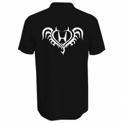 Футболка поло мужская Honda tattoo