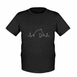 Детская футболка Horse and pulse - FATLINE Детская футболка Horse and pulse