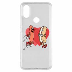 Чехол из раздела Фастфуд Hot dog love для Xiaomi Mi A2 - FATLINE Чехол из раздела Фастфуд Hot dog love для Xiaomi Mi A2