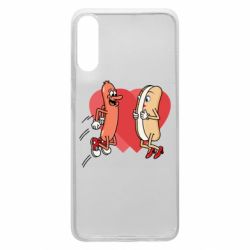 Чехол из раздела 14 Февраля Hot dog love для Samsung A70 - FATLINE Чехол из раздела 14 Февраля Hot dog love для Samsung A70
