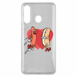 Чехол из раздела 14 Февраля Hot dog love для Samsung M40 - FATLINE Чехол из раздела 14 Февраля Hot dog love для Samsung M40