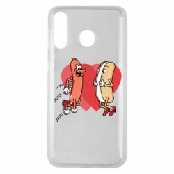 Чехол из раздела 14 Февраля Hot dog love для Samsung M30 - FATLINE Чехол из раздела 14 Февраля Hot dog love для Samsung M30