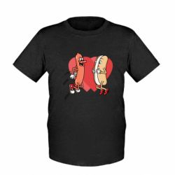 Детская футболка Hot dog love - FATLINE Детская футболка Hot dog love