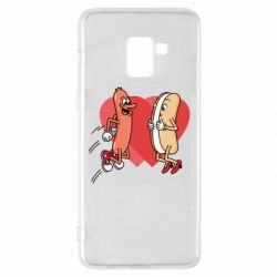 Чохол з розділу 14 Лютого Hot dog love для Samsung A8+ 2018 - FATLINE Чохол з розділу 14 Лютого Hot dog love для Samsung A8+ 2018