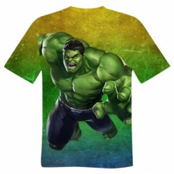Мужская 3D футболка Hulk Superhero - FATLINE Мужская 3D футболка Hulk Superhero