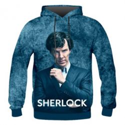 Мужская 3D худи I am Sherlocked - FATLINE Мужская 3D худи I am Sherlocked