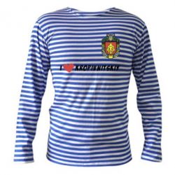 Тельняшка с длинным рукавом I love Kropivnitskiy - FATLINE Тельняшка с длинным рукавом I love Kropivnitskiy