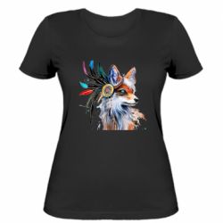 Женская футболка Indian Fox - FATLINE Женская футболка Indian Fox