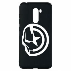 Чехол из раздела Мстители Iron Man and Captain America для Xiaomi Pocophone F1 - FATLINE Чехол из раздела Мстители Iron Man and Captain America для Xiaomi Pocophone F1