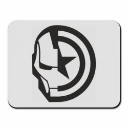 Килимок для миші Iron Man and Captain America - FATLINE Килимок для миші Iron Man and Captain America