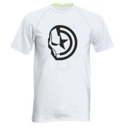 Чоловіча спортивна футболка Iron Man and Captain America - FATLINE Чоловіча спортивна футболка Iron Man and Captain America