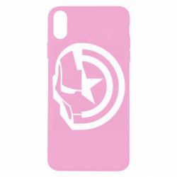Чехол из раздела Железный человек Iron Man and Captain America для Apple iPhone X/Xs - FATLINE Чехол из раздела Железный человек Iron Man and Captain America для Apple iPhone X/Xs