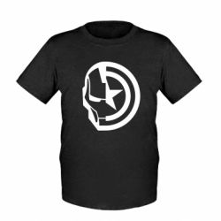 Детская футболка Iron Man and Captain America - FATLINE Детская футболка Iron Man and Captain America