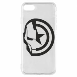Чохол з розділу Залізна людина Iron Man and Captain America для Apple iPhone 8 - FATLINE Чохол з розділу Залізна людина Iron Man and Captain America для Apple iPhone 8