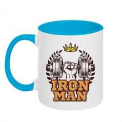Кружка двоколірна 320ml Iron man and sports