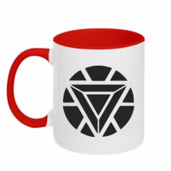 Кружка двухцветная 320ml Iron Man Heart - FATLINE Кружка двухцветная 320ml Iron Man Heart