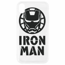 Чехол из раздела Мстители Iron man text для Apple iPhone XR - FATLINE Чехол из раздела Мстители Iron man text для Apple iPhone XR