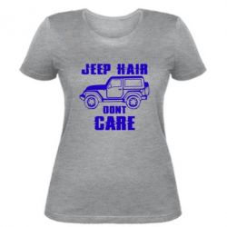 Женская футболка Jeep hair don't care