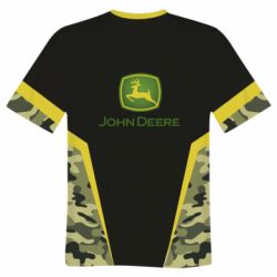 Мужская 3D футболка John deere camouflage