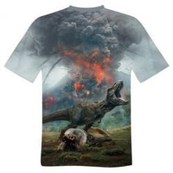 Мужская 3D футболка jurassic world - FATLINE Мужская 3D футболка jurassic world