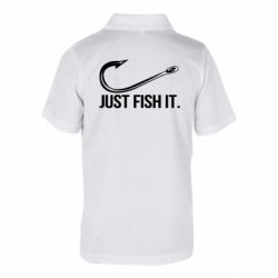Детская футболка поло Just Fish It - FATLINE Детская футболка поло Just Fish It